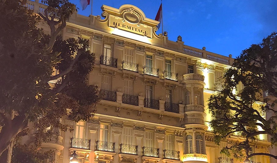 Hotel Hermitage Monte-Carlo at Night