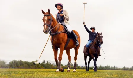 Raquel Romans playing polo in Seattle