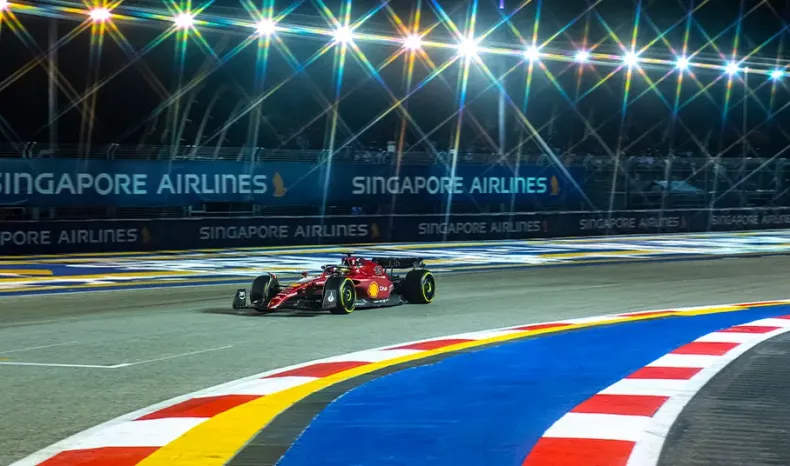 Carlos Sainz in Singapore