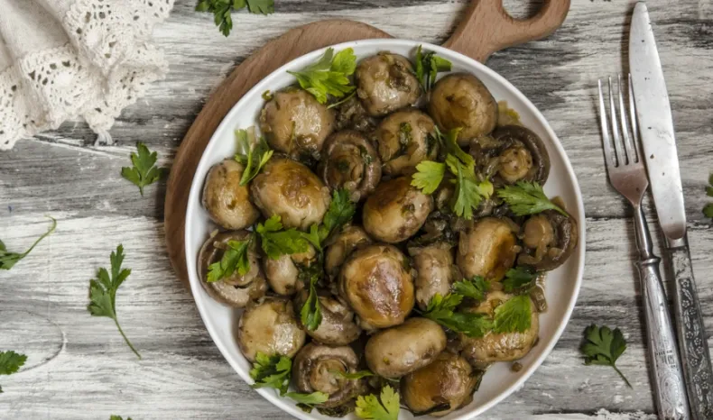 Marinated mushrooms from Gordon Ramsay