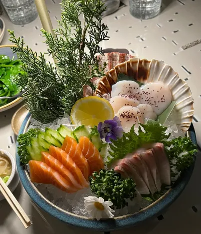 Sashimi at 'SEEN' by Olivier. Restaurant