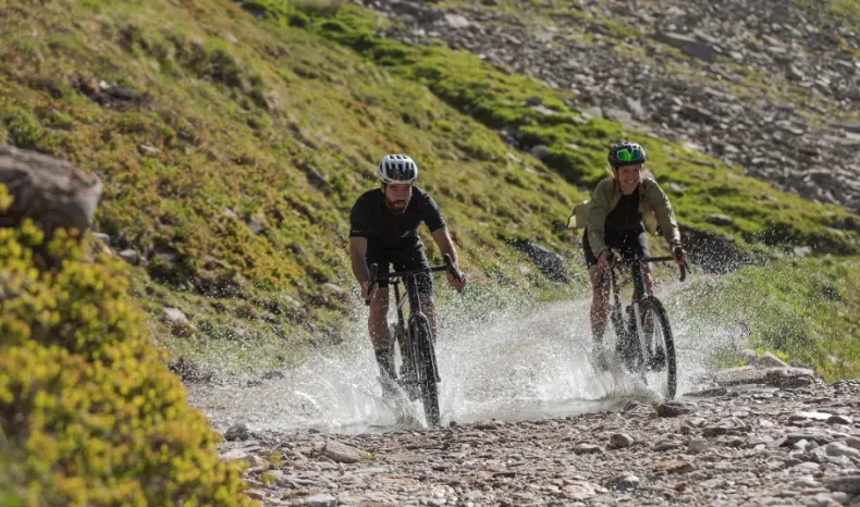 Cyclists in Andermatt