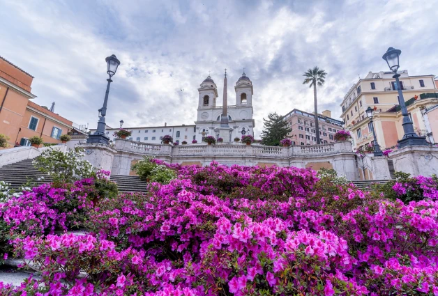 Rome Spanish Steps - Europe's widest and longest staircase.