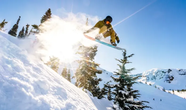 Snowboarding in Whistler BC