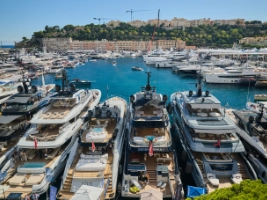 Yachts at the Moanco Yacht Show
