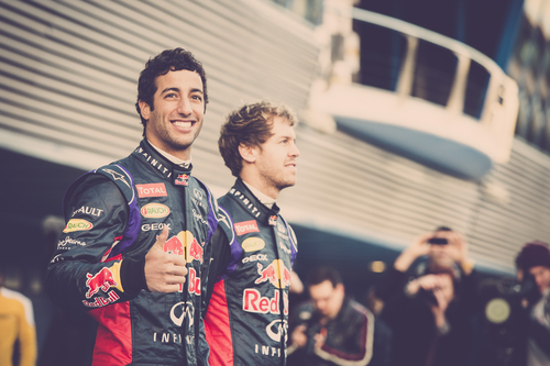 Ricciardo and Vettel